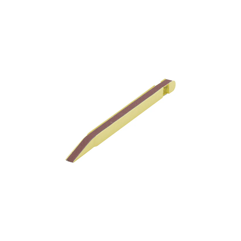 1/4" Yellow Belt Stick with a 400 Grit Belt