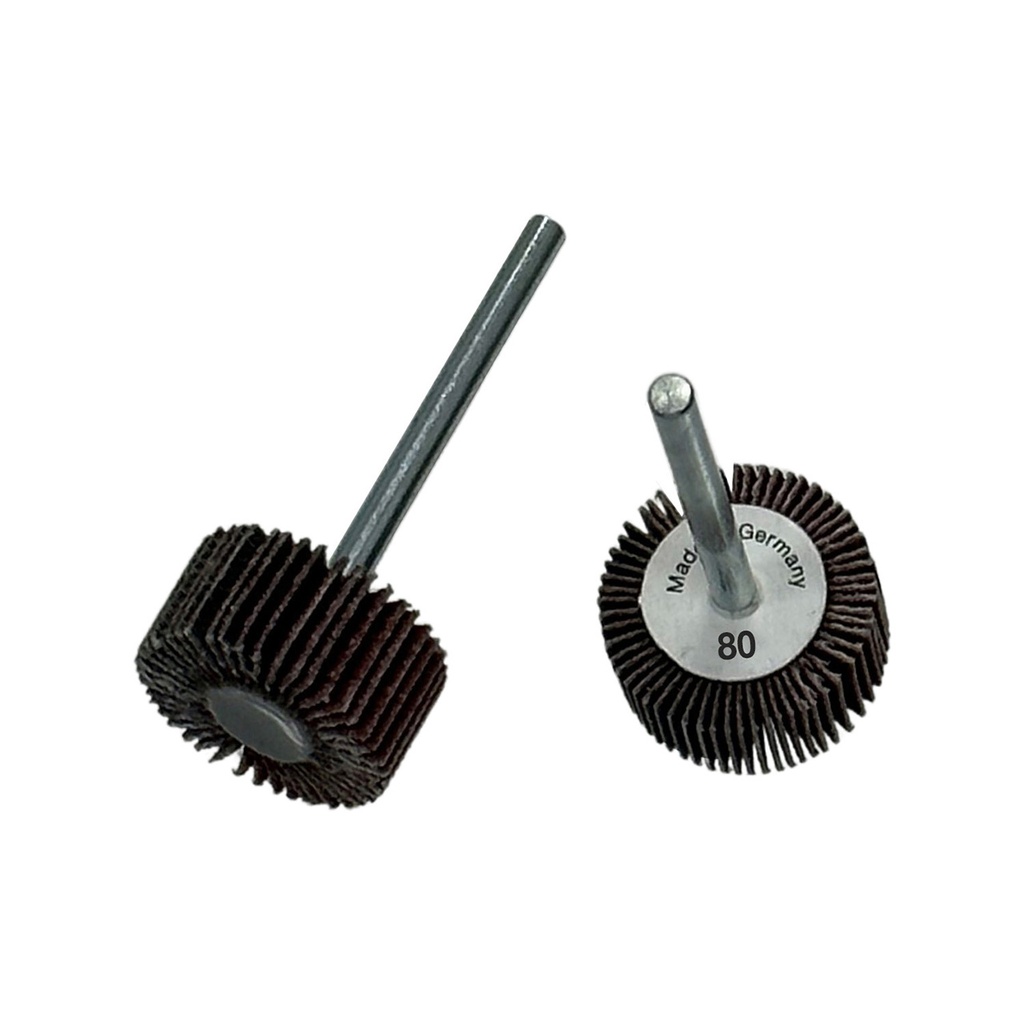 [107-5920] Flap Wheels, 1/8" Shank - 3/4" x 3/8", 80 Grit