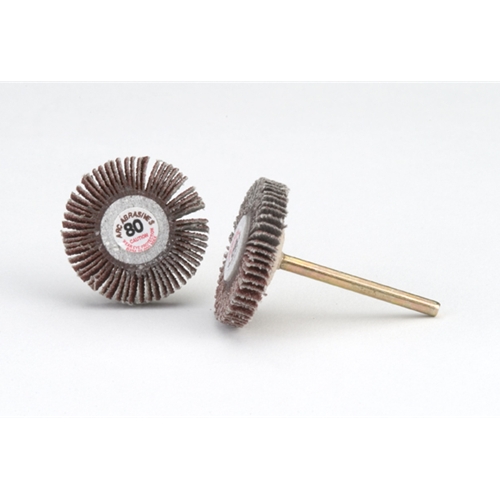 Flap Wheels, 1/8" Shank - 1-3/16" x 3/16", 80 Grit