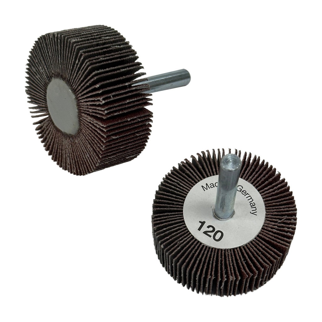 Flap Wheels, 1/4" Shank - 2" x 3/4", 120 Grit