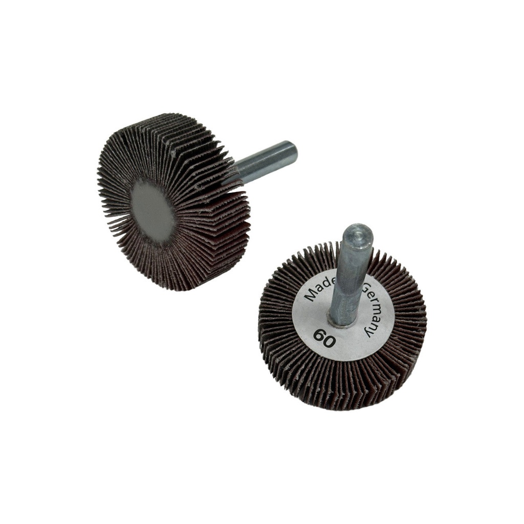 Flap Wheels, 1/4" Shank - 1-1/2" x 1/2", 60 Grit