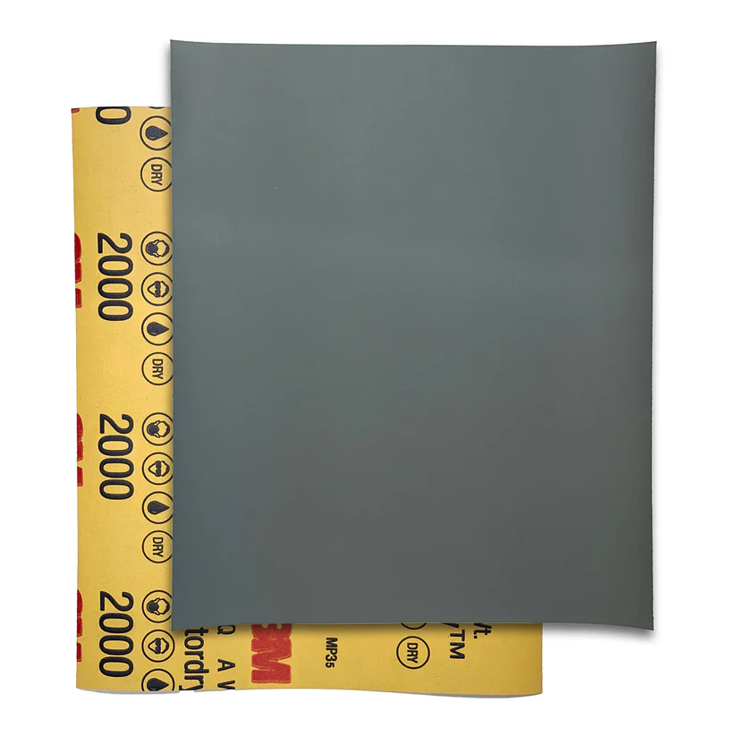 [109-8203] 3M™ Wetordry™ Silicon Carbide Sandpaper - 2000 Grit  (Pkg. of 5)