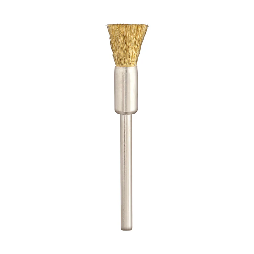 [110-8720] SUPRA® "ME" 872 Brass Crimped End Brushes 1/8" Shank (Pkg. of 12)