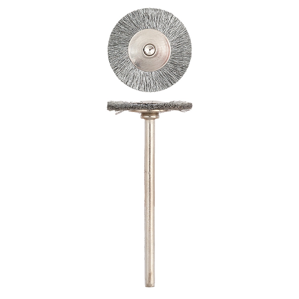 SUPRA® "MM" #731 Steel 0.003" Wheel Brushes 3/32" Shank (Pkg. of 12)