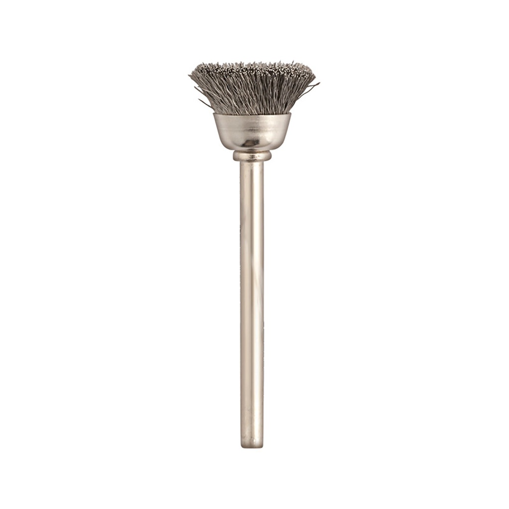 SUPRA® "MM" #782 Steel Cup Brushes - 3mm Shank (Pkg. of 12)