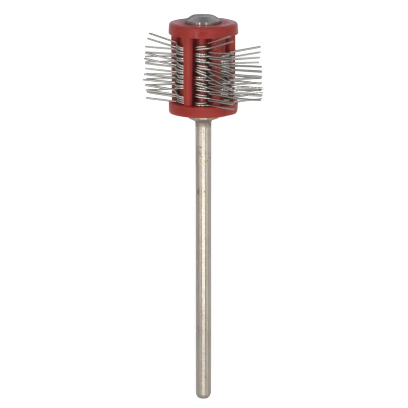 Mounted Texturing Wheel - 16x12mm, Fine (Red)