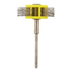 Mounted Texturing Wheel - 40x12mm, Extra-Fine (Yellow)