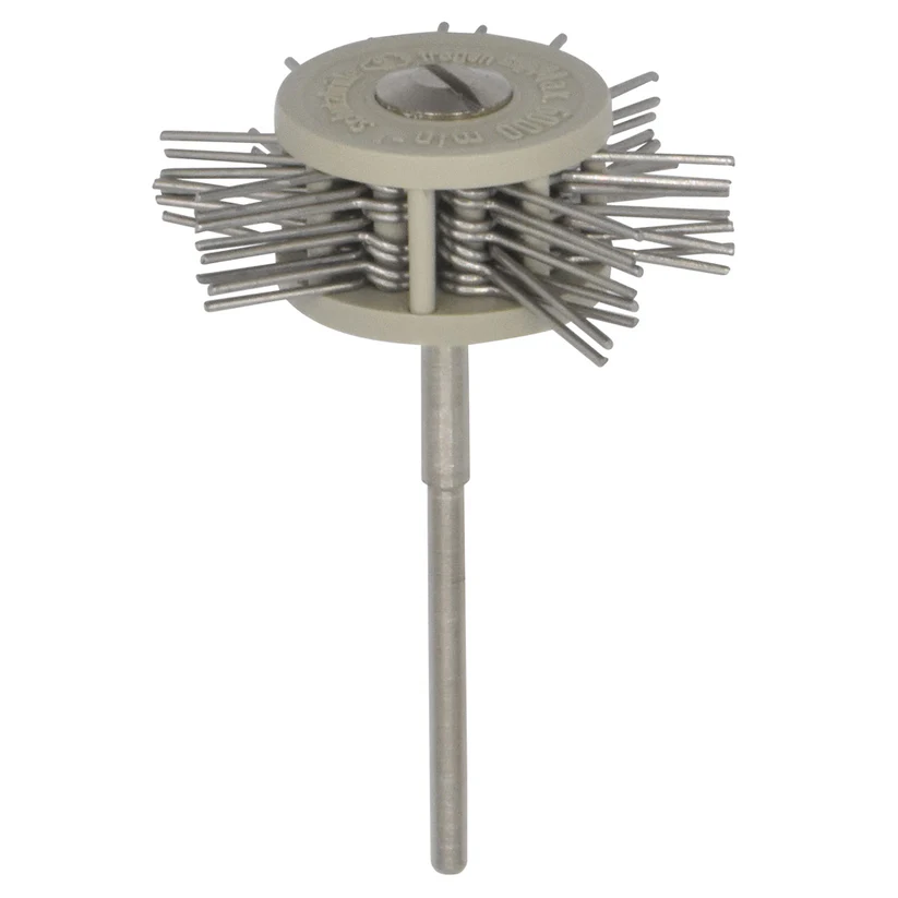[113-1087] Mounted Texturing Wheel - 40x12mm, Coarse (Gray)