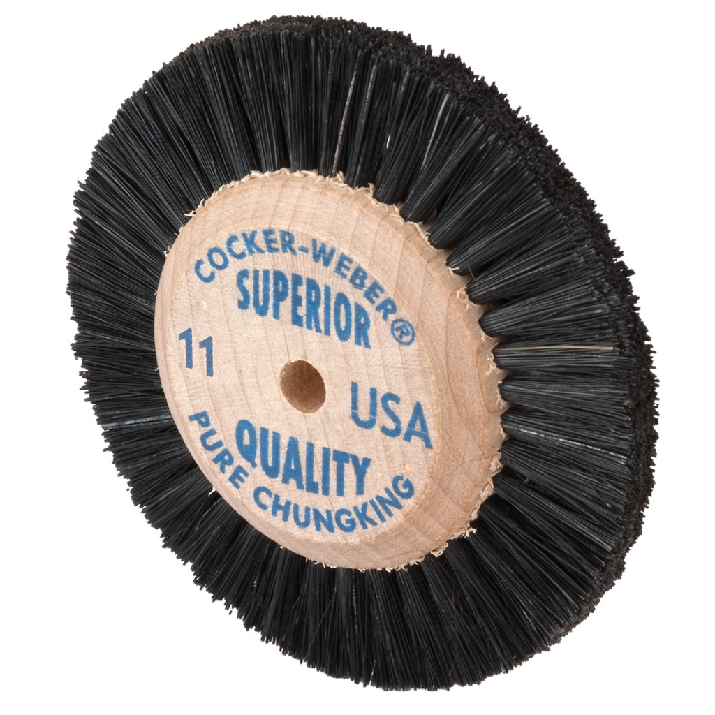 [115-1630] Cocker-Weber #11 Superior Wood Hub Wheel Brush - #63