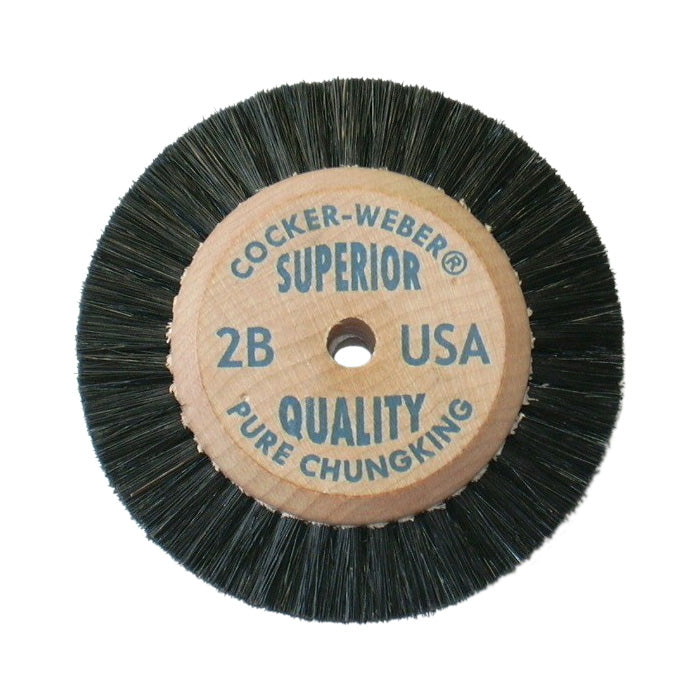 [115-1732] Cocker-Weber #2B Superior Wood Hub Wheel Brush - #73 SC