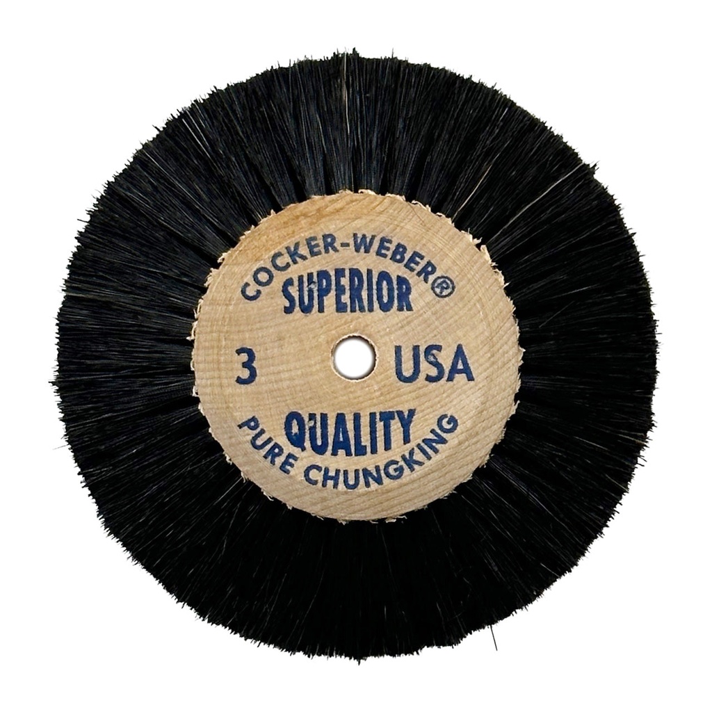 Cocker-Weber #3 Superior Wood Hub Wheel Brush
