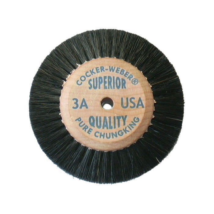 [115-1741] Cocker-Weber #3A Superior Wood Hub Wheel Brush