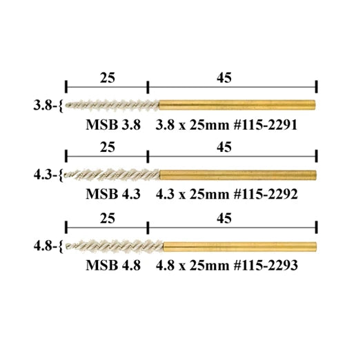 Micro Spiral Brushes - 3.8 x 25mm