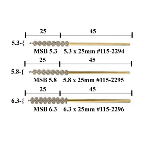 Micro Spiral Brushes - 5.3 x 25mm