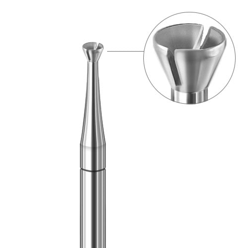 Busch® Fig. 411CT - 1.20mm Fast-Cut Twincut Cup Burs (Pkg. of 6)