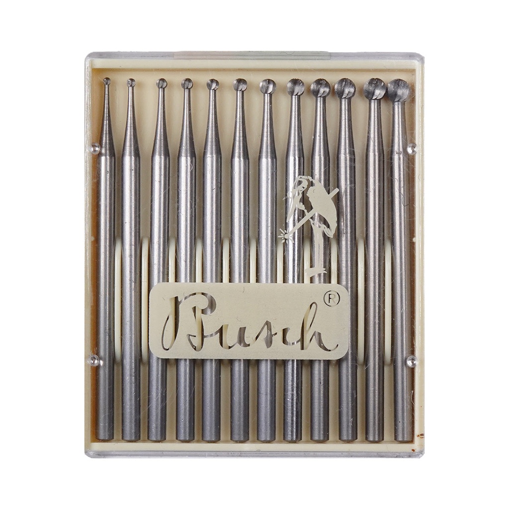 [121-3103] Busch® Fig.1 010-031 Set of 12 Round Burs