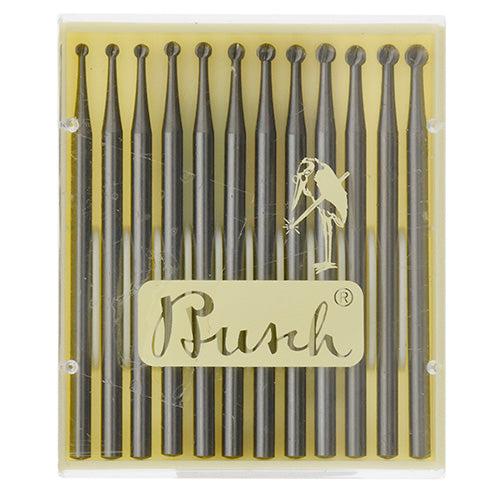 [121-3115] Busch®  Fig.1  015-026 Set of 12 Round Burs