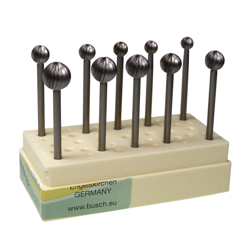 [121-3130] Busch®  Fig.1  045-085 Set of 10 Round Burs