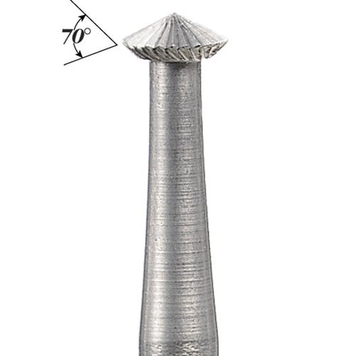 Busch®  Fig. 446 - 4.00mm 70° Shallow Hart Burs (Pkg. of 6)
