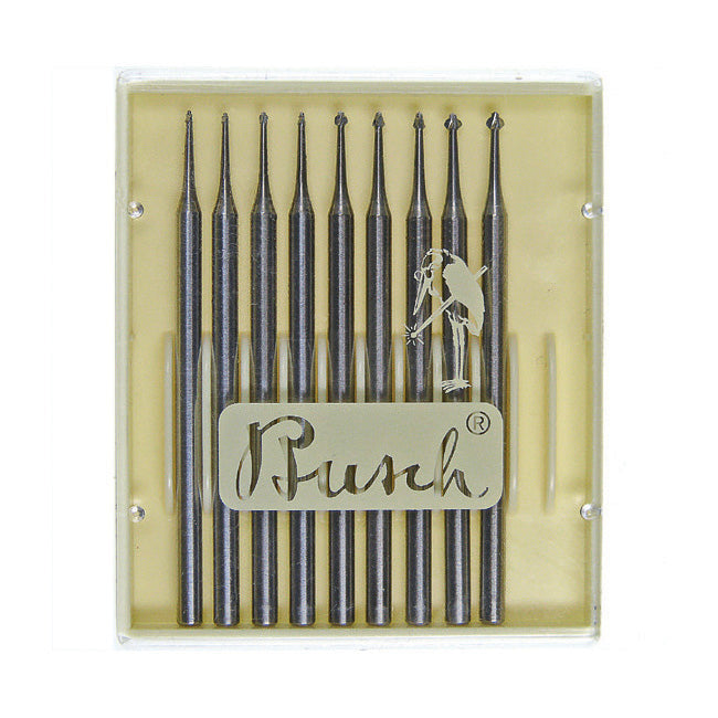 [122-0100] Busch® Burs - PavéCut, Fig. 447 008-016, Set of 9