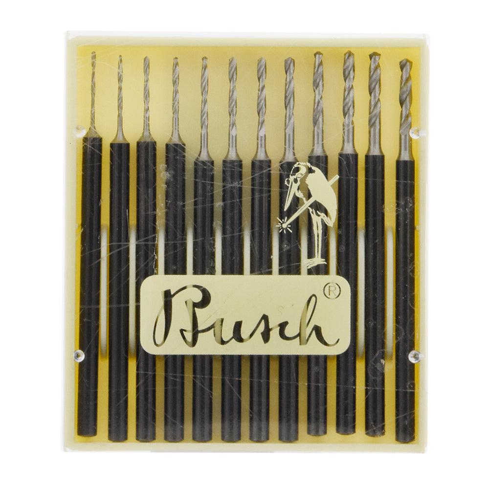 [122-7004] Busch® Fig. 203HSS 005-016 Set of 12 Twist Drills