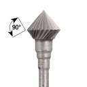 Jewelers Carbide Burs, 3/32" Shank - Bearing 5 (1.70mm)