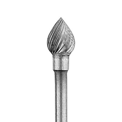 [125-1200] Jewelers Carbide Burs, 3/32" Shank - Bud 20 (5.00mm)