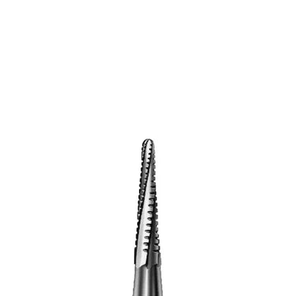 Komet Burs - Carbide Tapered Round Slim Cross Cut, Fig. H33FRS - 0.90mm (Pkg. of 5)
