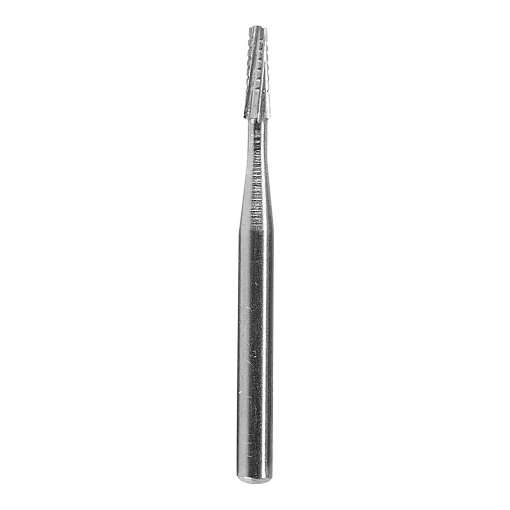 [128-9805] Cone Square Cross Cut 1.55mm Carbide Friction Grip Bur 1/16" Shank