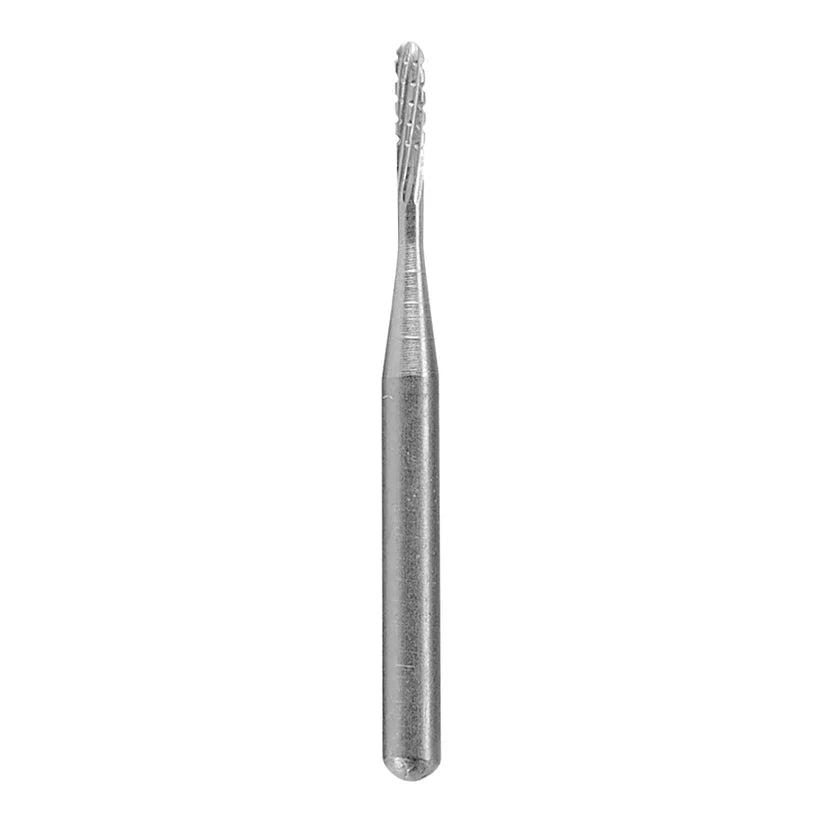 [128-9870] Cylinder Square Dome Cross Cut 0.79mm Carbide Friction Grip Bur 1/16" Shank