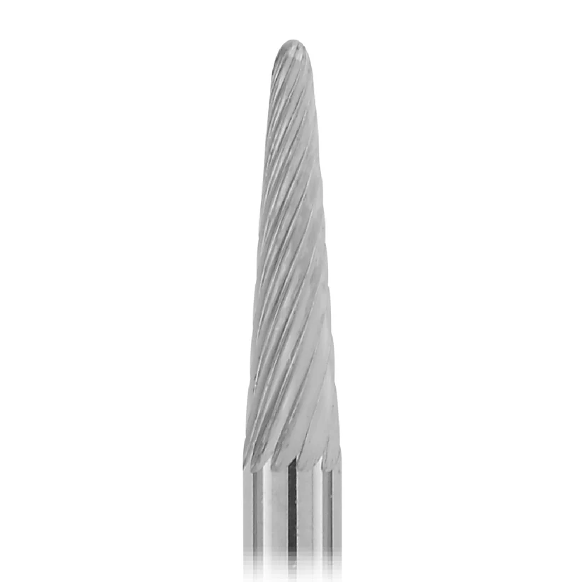 [129-1185] 1-1/2" Solid Carbide Burs - 1/8" Shank, 1/8" x 1/2" Double Cut Cone