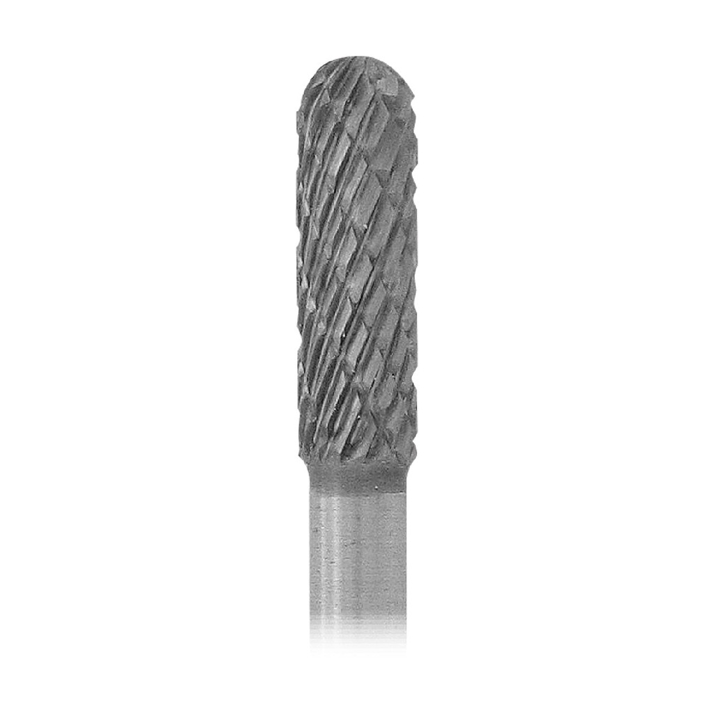 [129-1655] 1-1/2" Solid Carbide Burs - 1/8" Shank, 5/32" x 1/2" Rounded End Double Cut