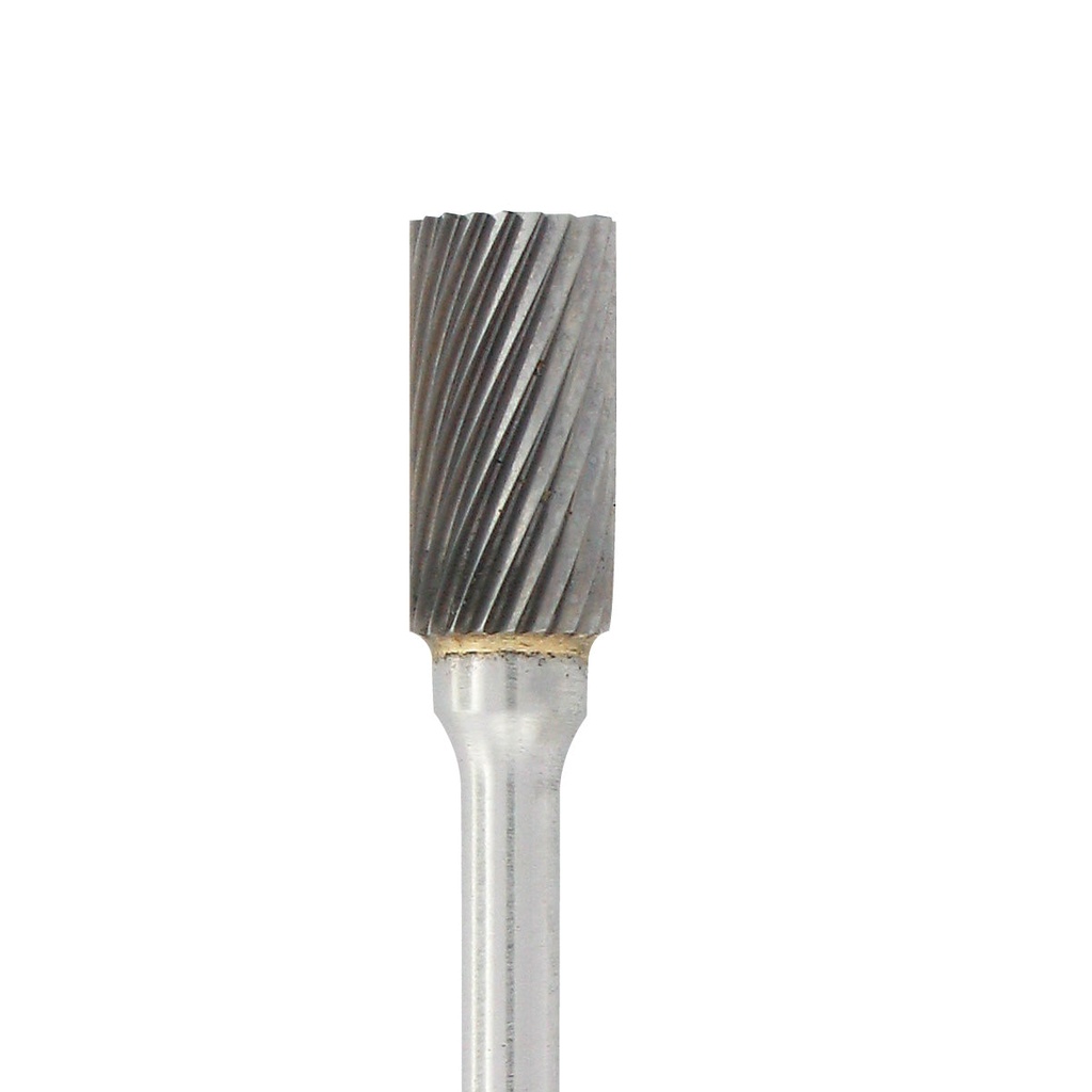 Carbide Head Burs - 1/8" Shank, 1/4" x 1/2" Plain Cut, Cylinder