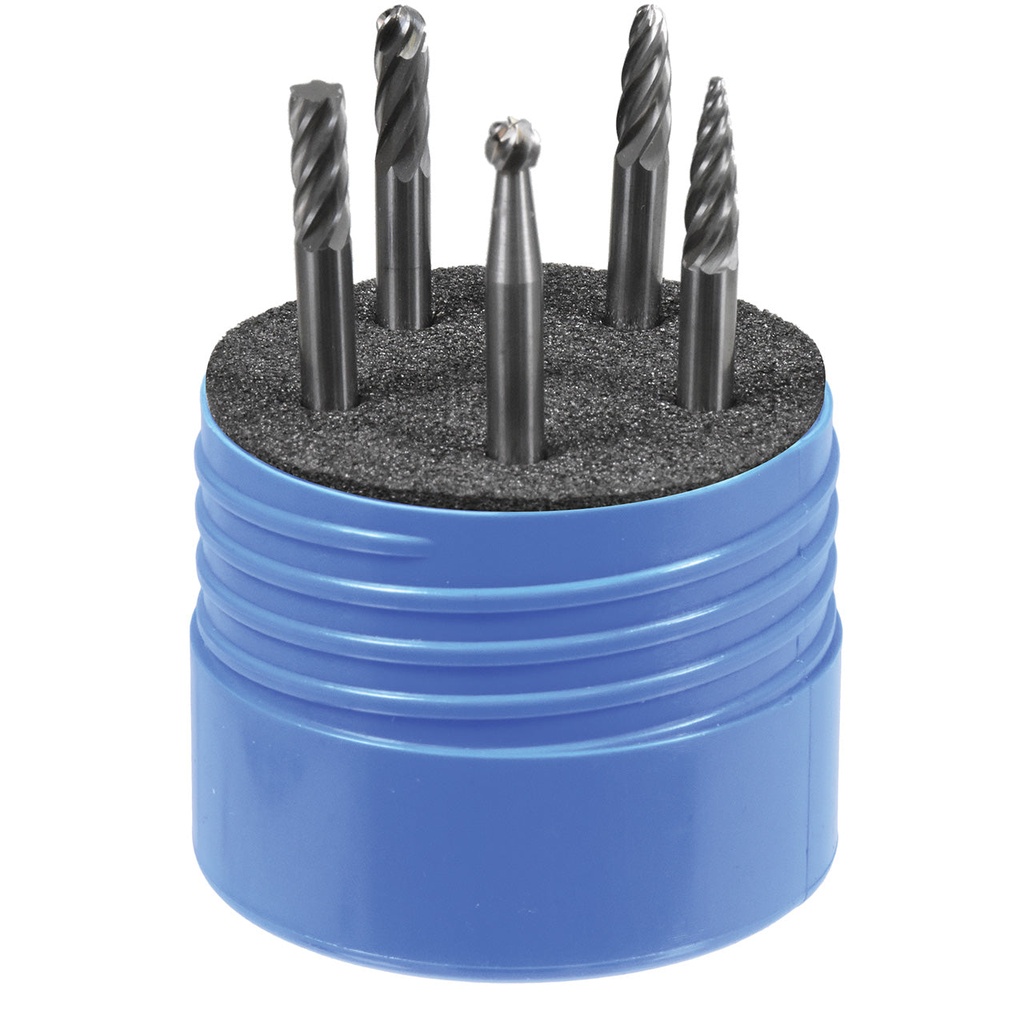[129-3010] Inox Carbide Bur Set 1/4" - 5-Piece Set