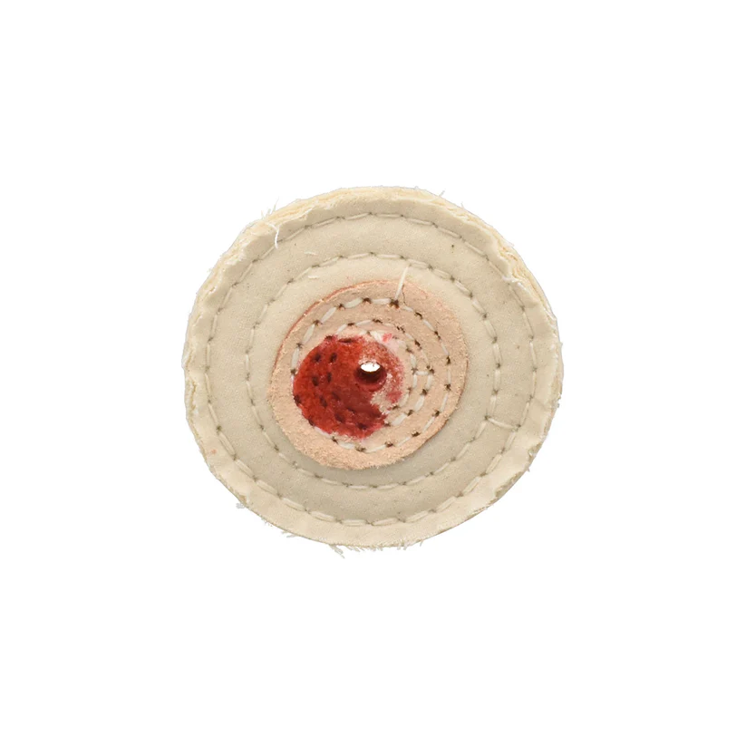 [140-8250] Razor-Edge 2-1/2" White Muslin Buff