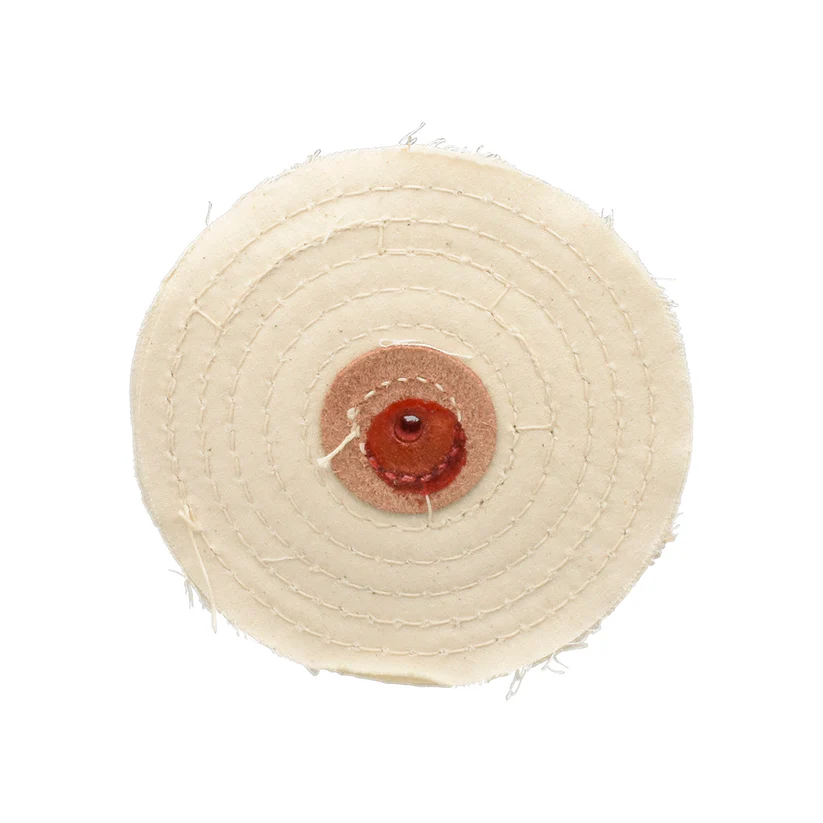 [140-8400] Razor-Edge 4" White Muslin Buff