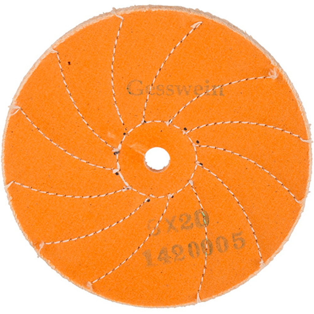 [142-0005] Yellow Spiral Creso Sewed Buff