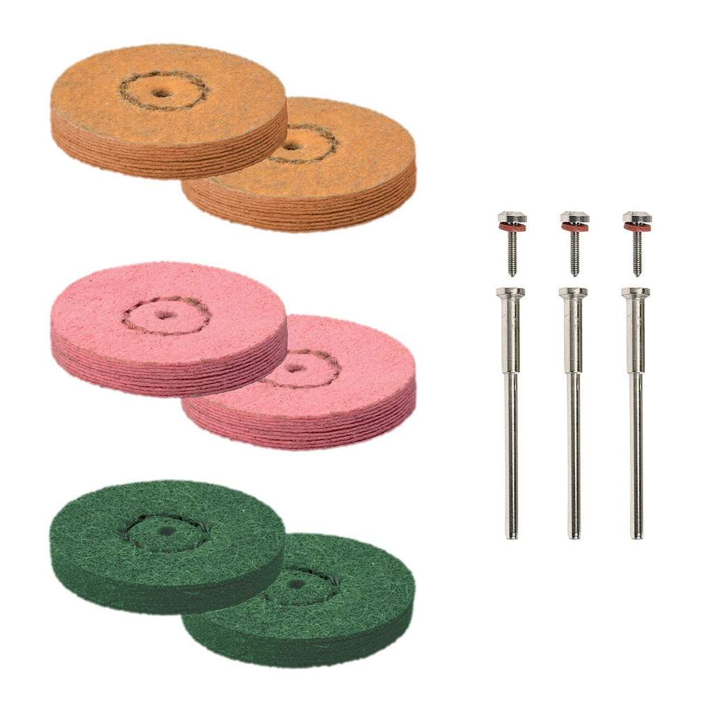 [142-0018] EVE® SoftWheel 7/8" Sampler Set With Mandrel (Set of 9)