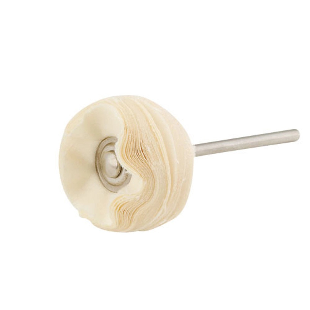 [142-0325] Mounted Muslin Buffs - White 7/8"