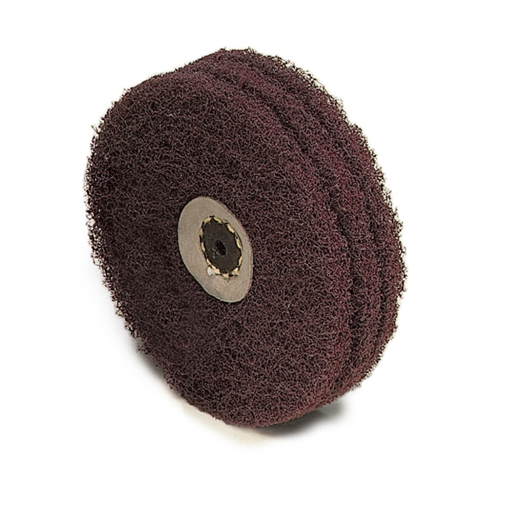 4" Satin Finish Buffs - 3-Ply, Extra-Fine