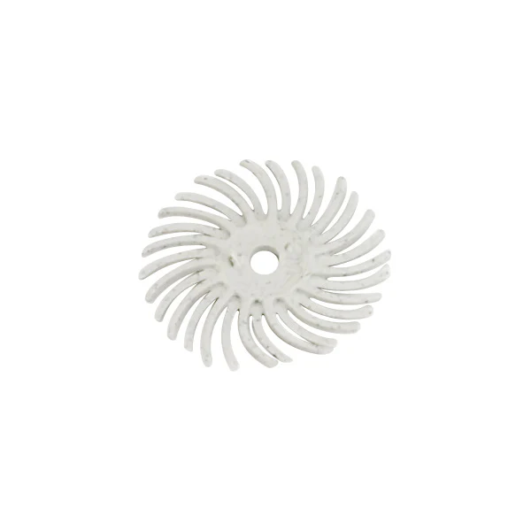 3M™ Radial Bristle Discs - 9/16" White, 120 grit (Pkg. of 12)