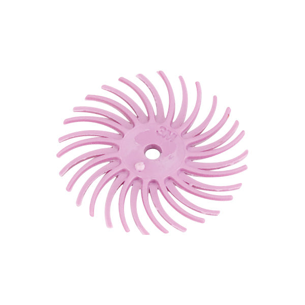 3M™ Radial Bristle Discs - 3/4" Pink, Pumice (Pkg. of 48)