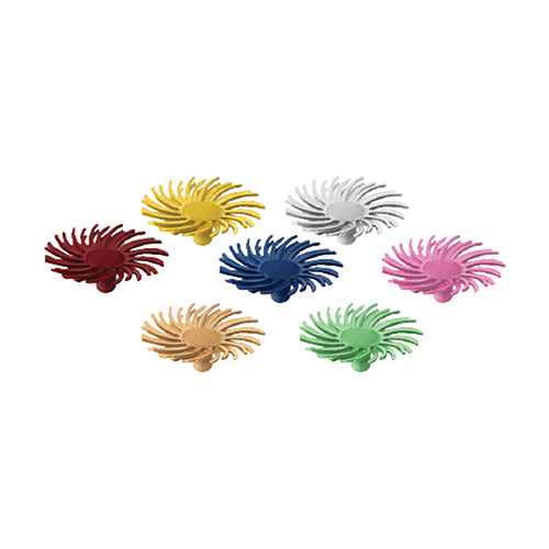 [145-5003] Dedeco® SUNBURST® Snap Radial Discs - 1/2", 80 grit Yellow
