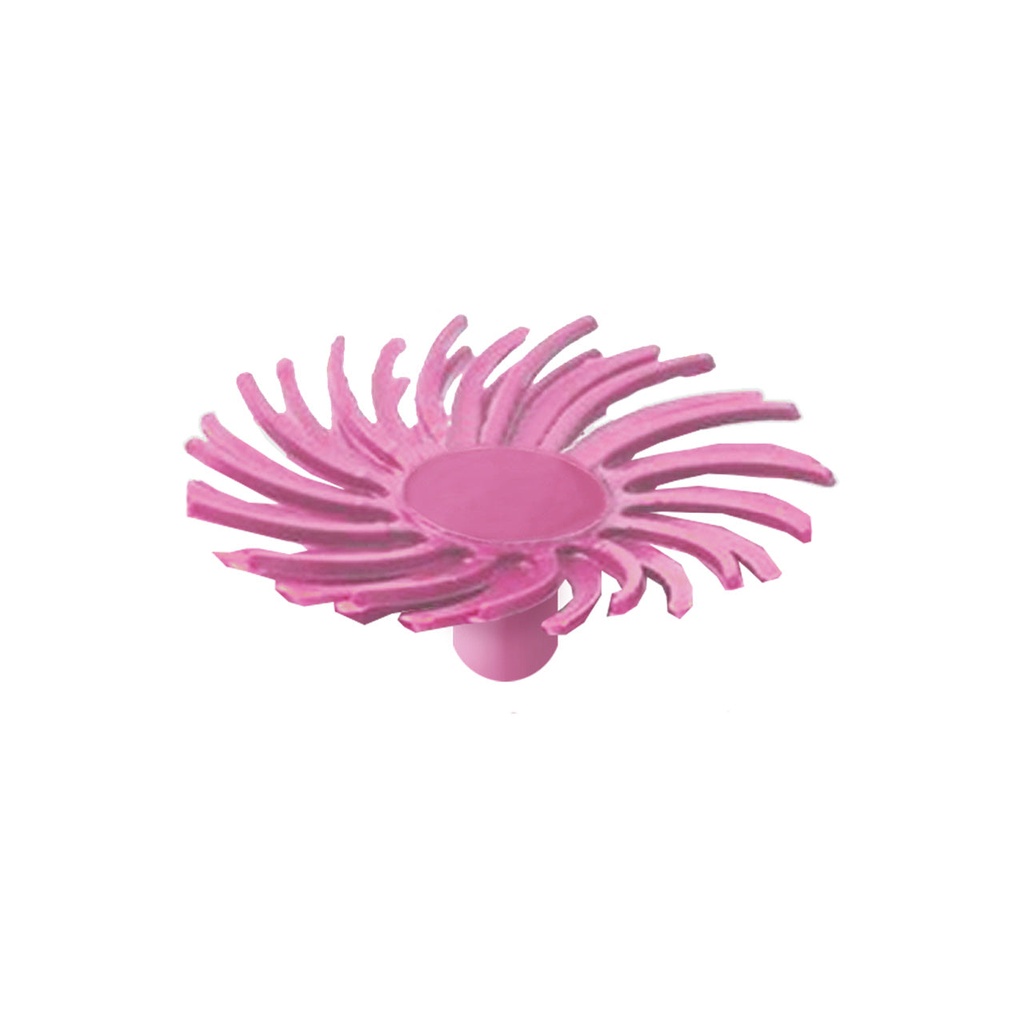 Dedeco® SUNBURST® Snap Radial Discs - 1/2", 600 grit Pink