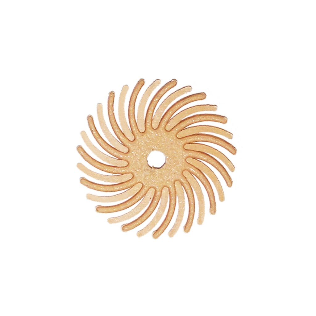 [145-5028] Dedeco® SUNBURST® Radial Discs - 5/8", 6 Micron Peach (Pkg. of 12)
