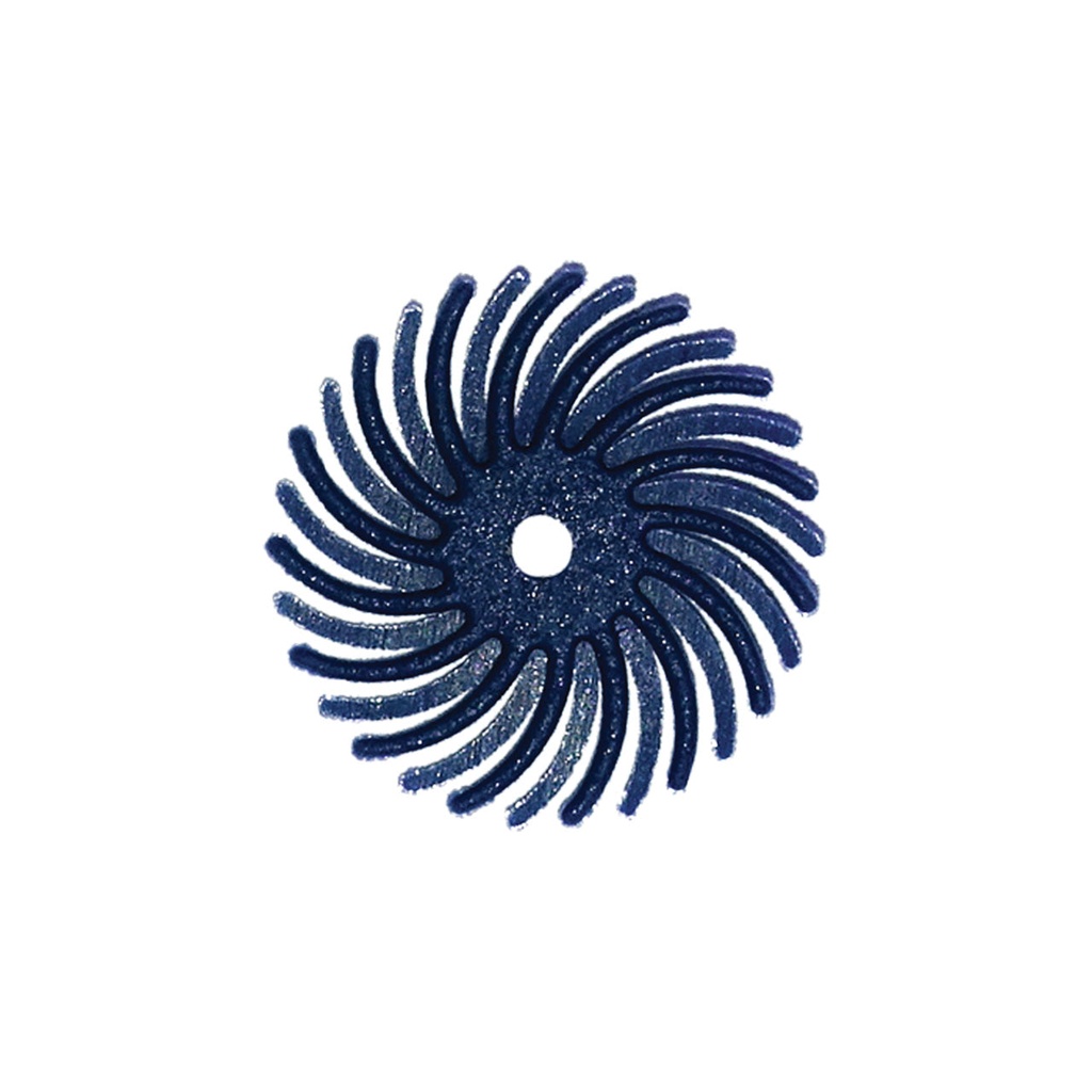 [145-5046] Dedeco® SUNBURST® Radial Discs - 5/8" 400 grit (Pkg. of 48) Blue