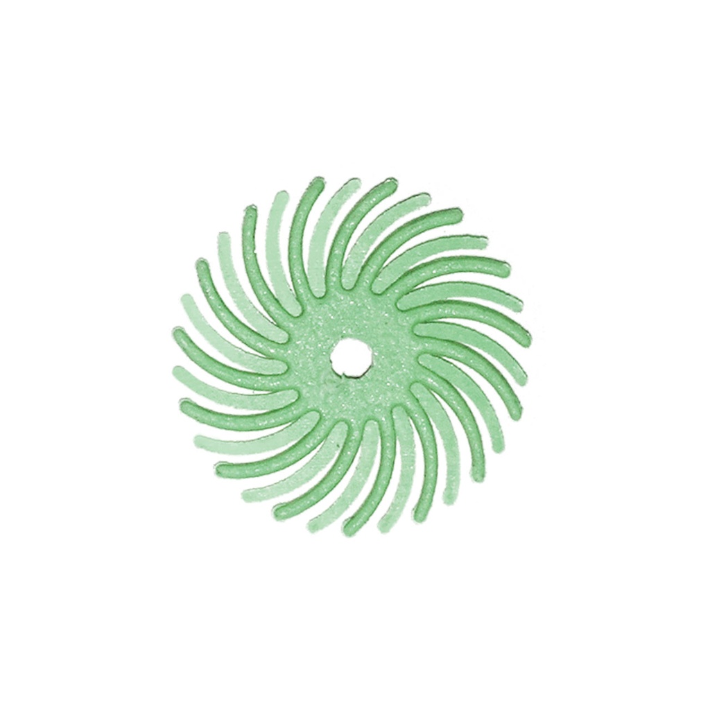 [145-5049] Dedeco® SUNBURST® Radial Discs - 5/8" 1 Micron (Pkg. of 48) Light Green