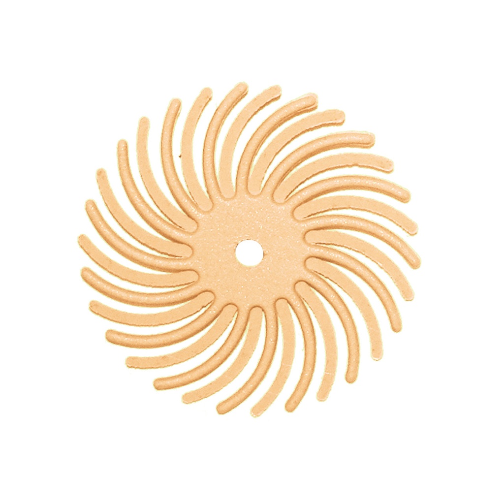 [145-5068] Dedeco® SUNBURST® Radial Discs - 7/8", 6 Micron (Pkg. of 12) Peach