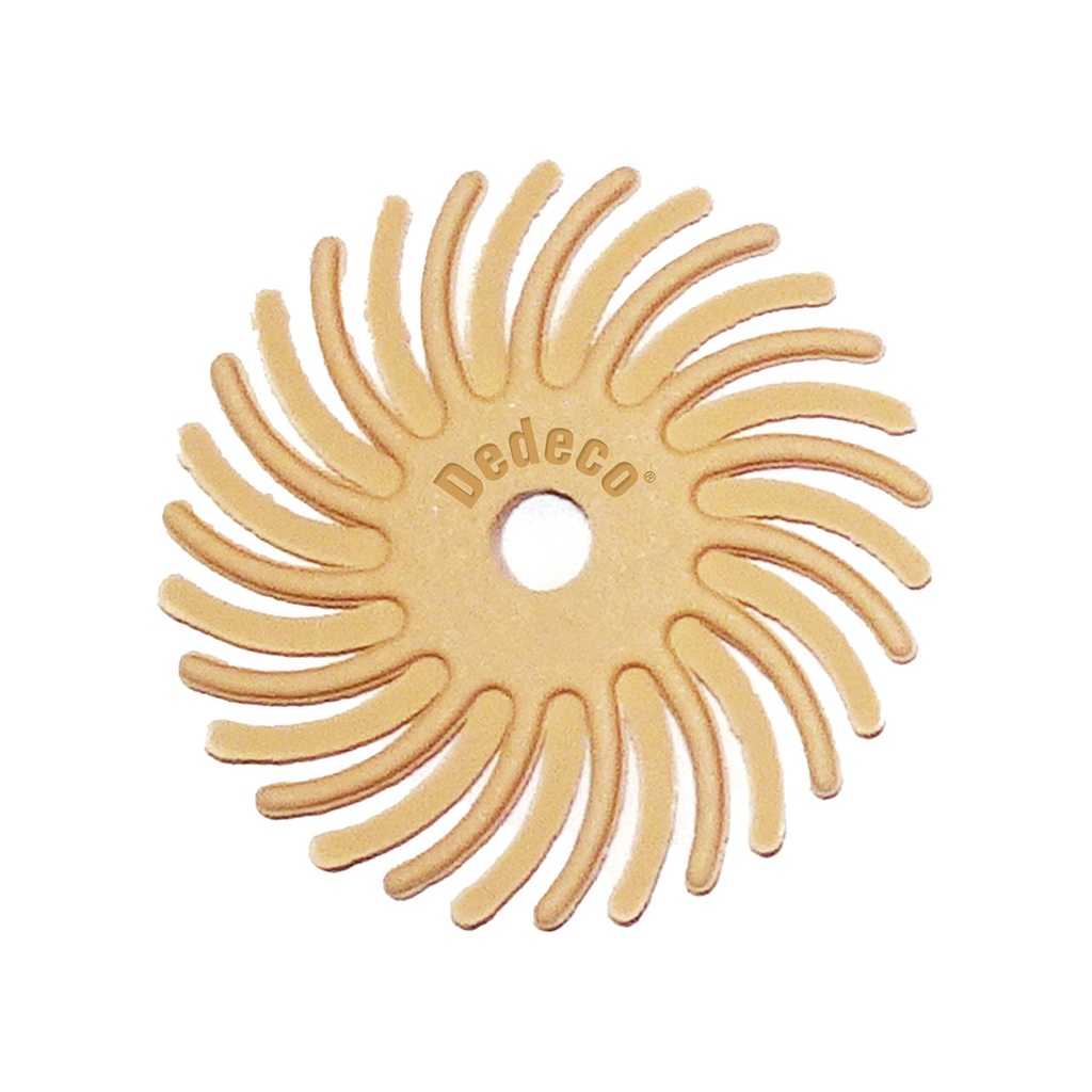 Dedeco® SUNBURST® Radial Discs - 1", 6 Micron Peach (Pkg. of 12)