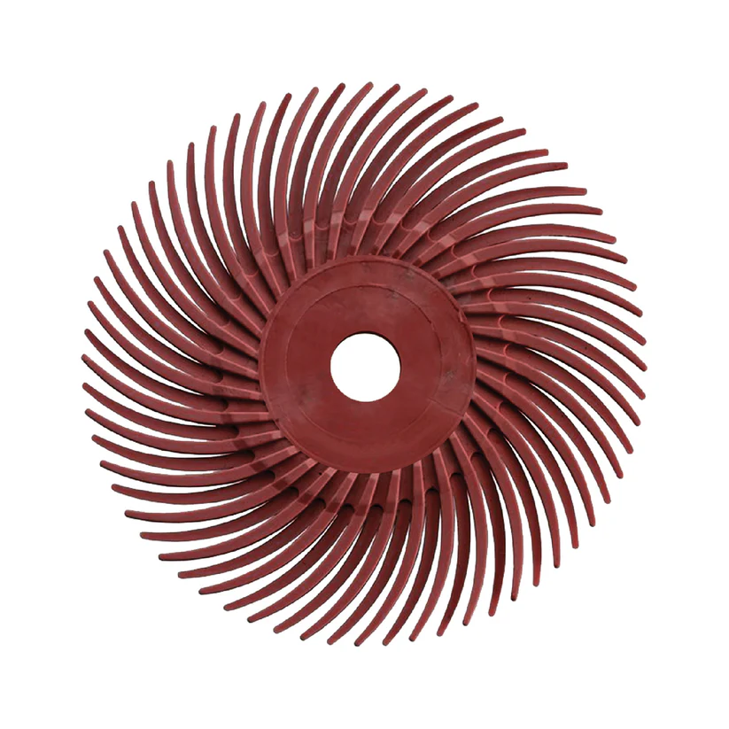 Dedeco® SUNBURST® Radial Discs - 3" (3/8" Center Hole) - 220 grit (Pkg. of 12)